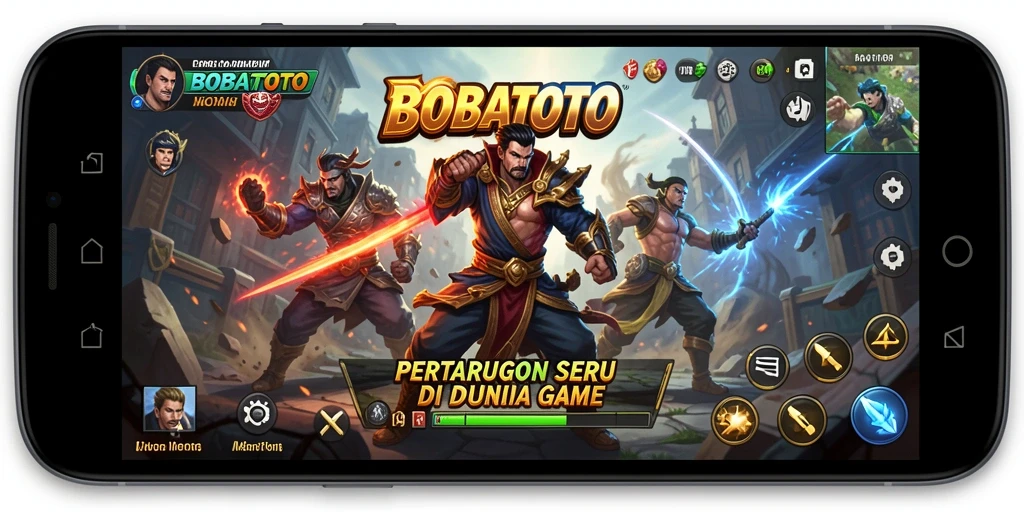 Tampilan gameplay seru di pertarungan BOBATOTO.