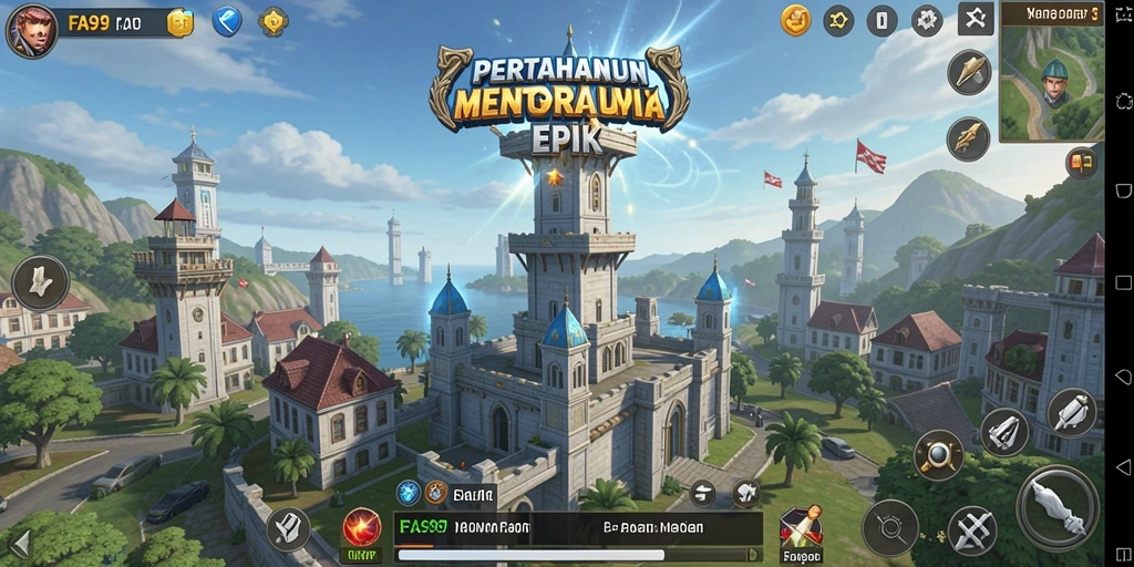 Gameplay menegangkan dan menara yang beragam dalam FA99.