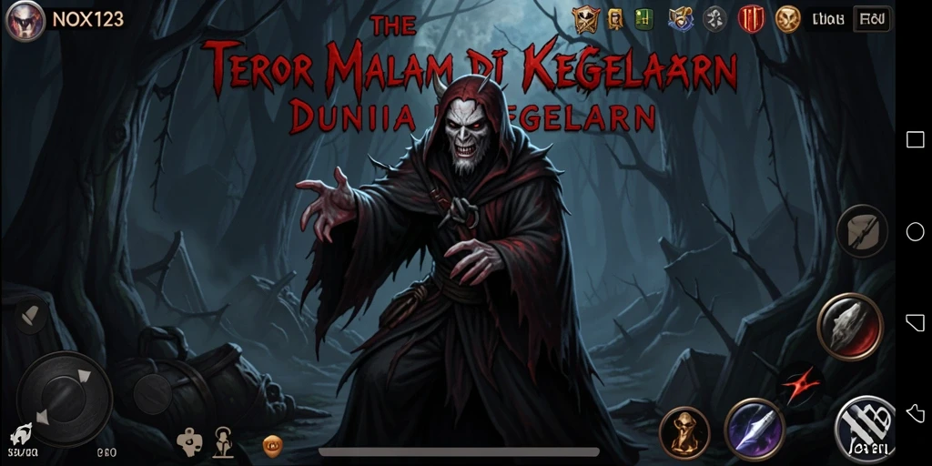 Gameplay NOX123 yang menyeramkan dan mencekam.